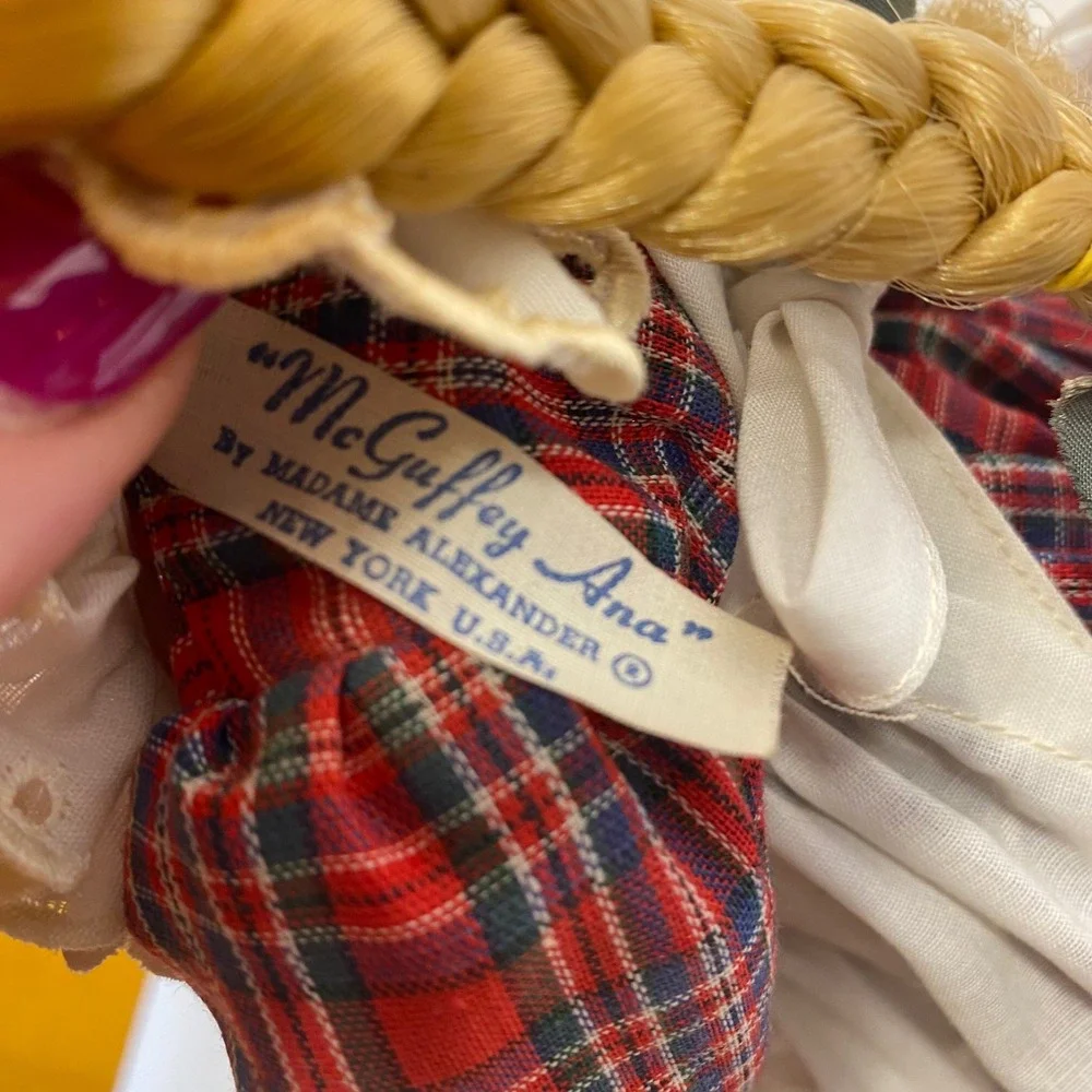 Madame Alexander McGuffey Ana Doll Kids 13 in Red Plaid Vintage Style